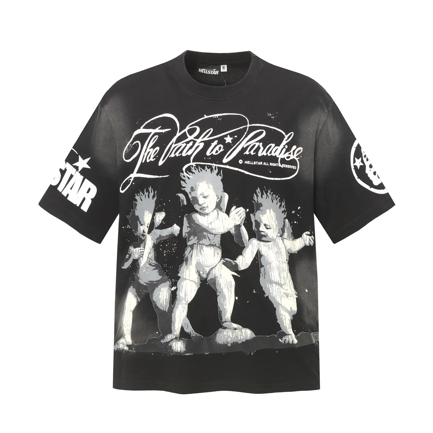 810# Black ｜ P62 In Stock Hellstar T （fabric):32 250 Sizes（size）：S-M- L- X L （colour）： Black 👉 👉